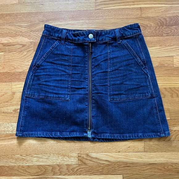 Madewell Denim Utility Zip Skirt - Picture 4 of 7